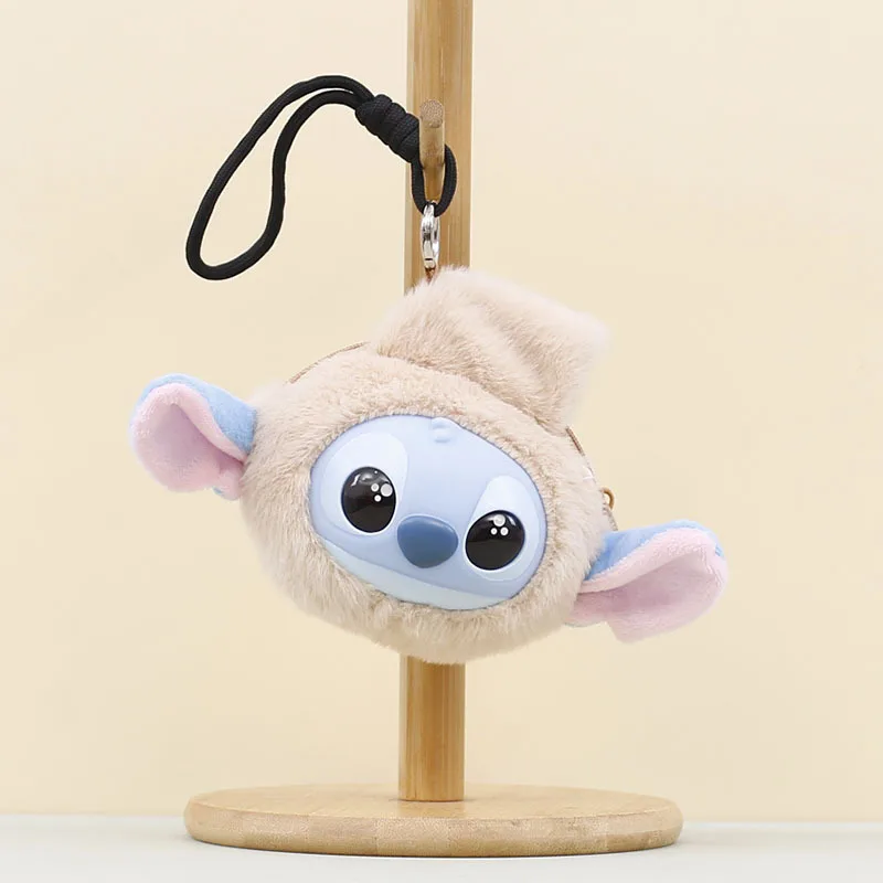 Disney Stitch Plush Toy, Plush Keychain Coin Purse, Portable Small Bag Charm Doll, Birthday and Christmas Gift