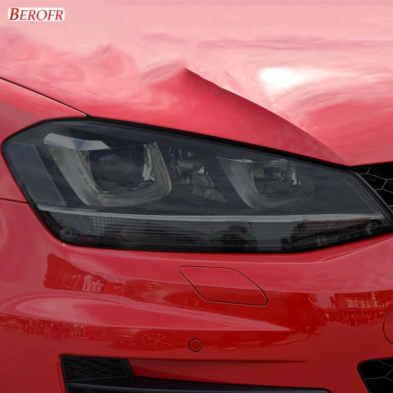 For Volkswagen VW Golf 7 MK7 2012-2019 Accessories Car Headlight Tint Black Protective Film Taillight Transparent TPU Sticker