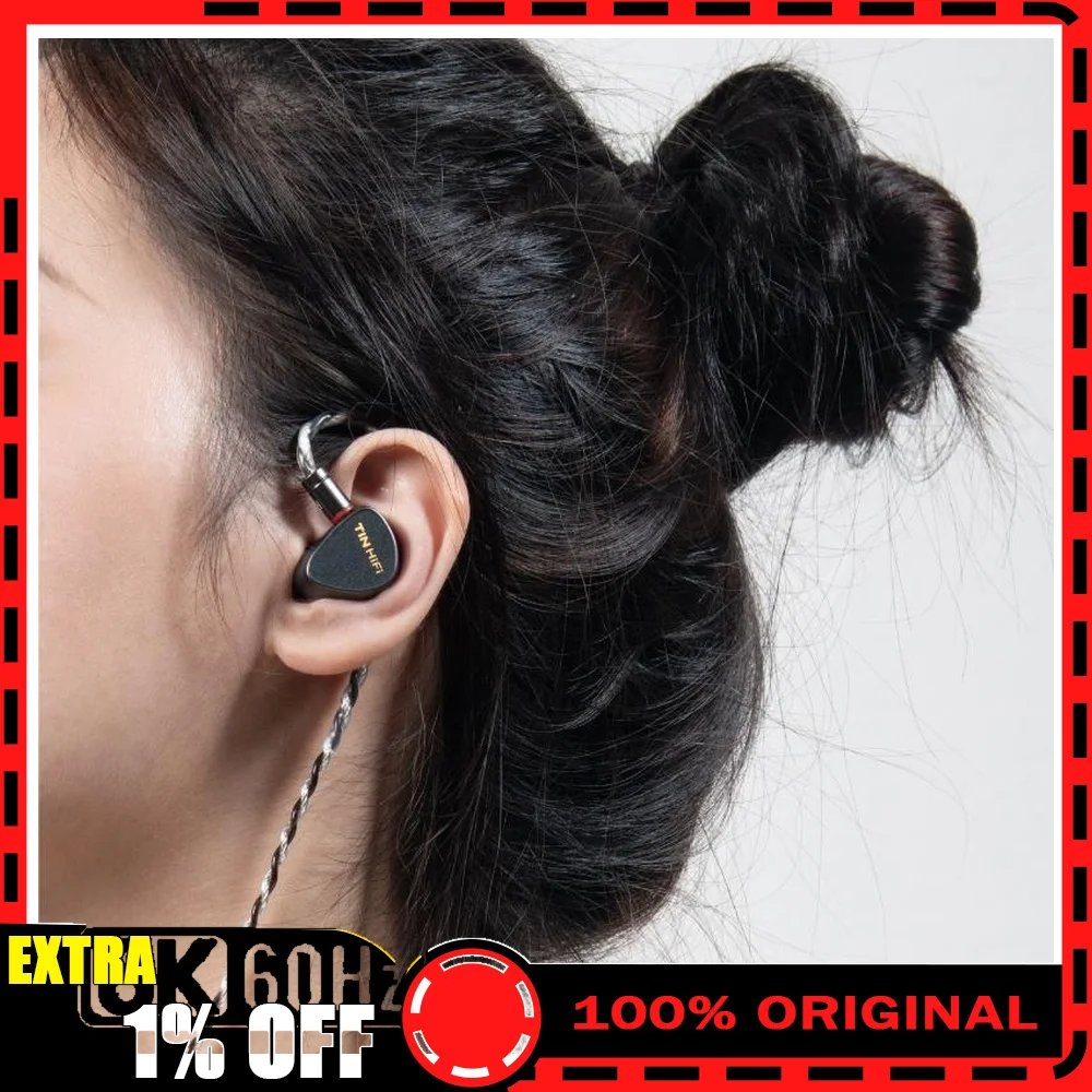 TINHIFI T5S Wired HiFi In-Ear Earphones 10mm Topping Dynamic Driver 0.78mm 2Pin Detachable Cable For Gifts