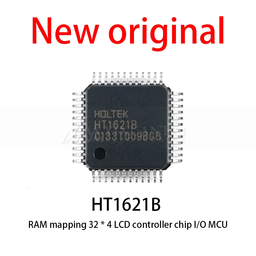 (10-50Piece) New original HT1621B HT1621 LQFP-48 RAM mapping 32 * 4 LCD controller chip I/O MCU ﻿