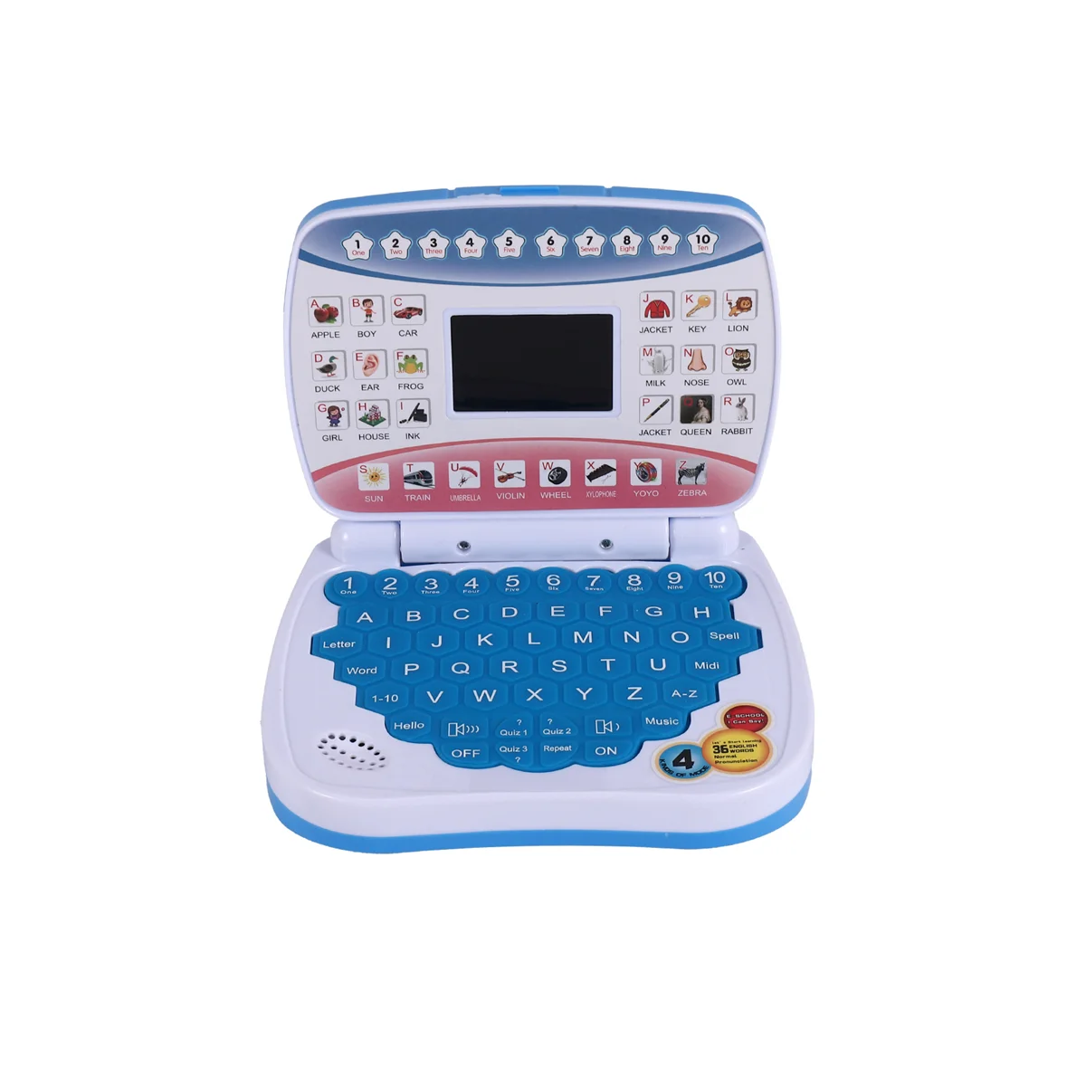 Learning Machine Laptop Computer Child Electronic Preschool Language Education Toys Gift Toddler Kid Blue