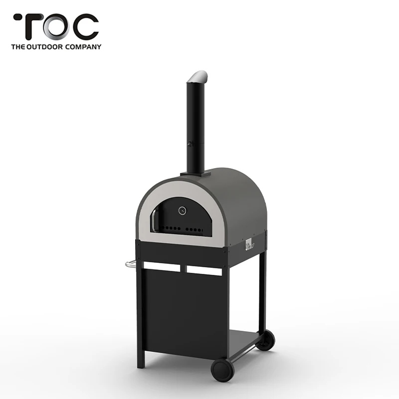 

Outdoor Hot Selling Commercial Stainless Steel Round Wood Fired Pizza Oven