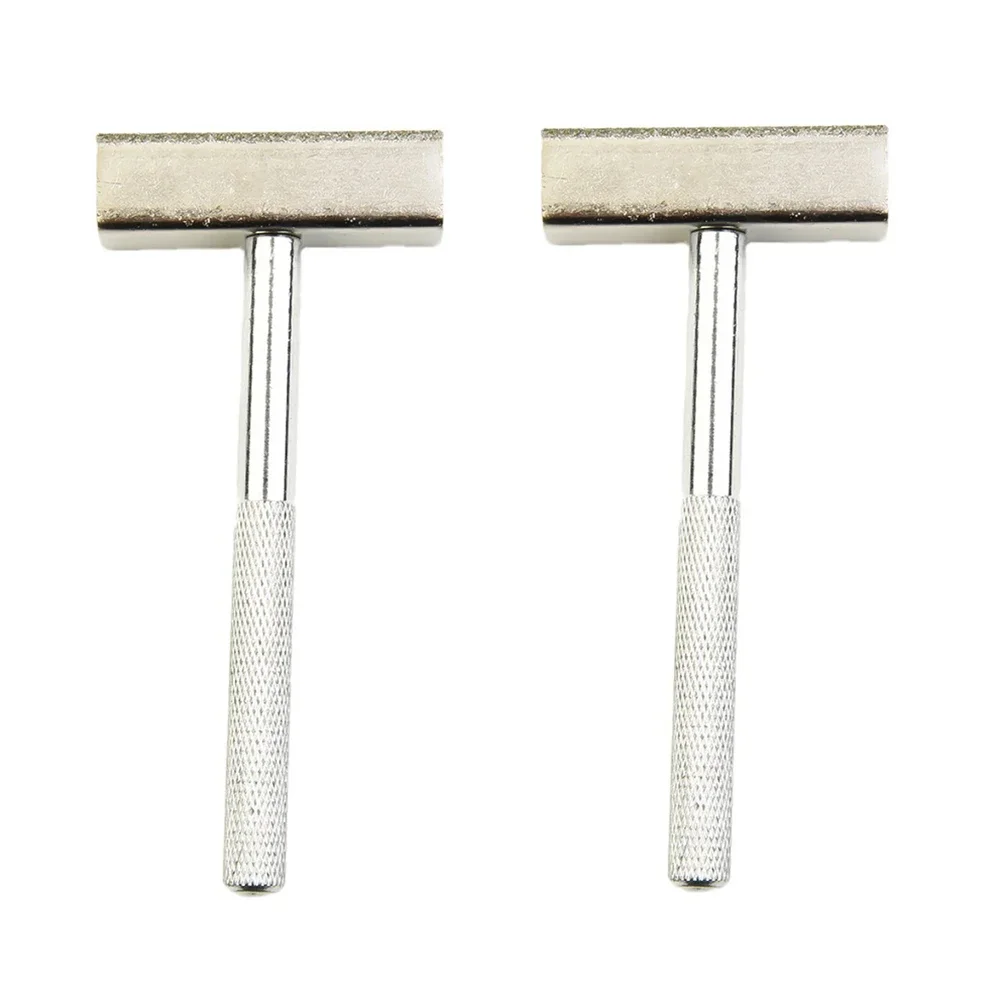 2pcs 100x45mm Grinding Wheel Dresser Diamond Stone Dresser Bench Grinder Dressing Hand Tools For Removing Debris Burrs