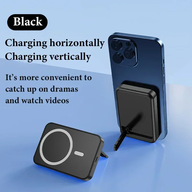 10000mAh Portable Power Bank Macsafe Wireless Charger Auxiliary Spare External Magnetic Battery Pack for IPhone 14 13 12 Pro Max