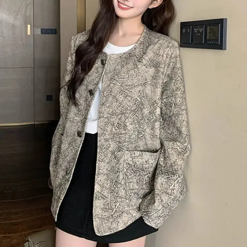 Spring Autumn Long Sleeve Jacket for Women High Quality Coats Woman Offer Pretty Vintage Sale 2025 Trend Deals Cheap Elegant