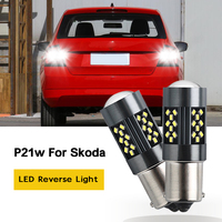 2pcs LED Reverse Light Lamp P21W BA15S Canbus For Skoda Superb MK1 MK2 MK3 Yeti Fabia 1 2 3 Felicia Octavia A5 A7 Rapid Roomster