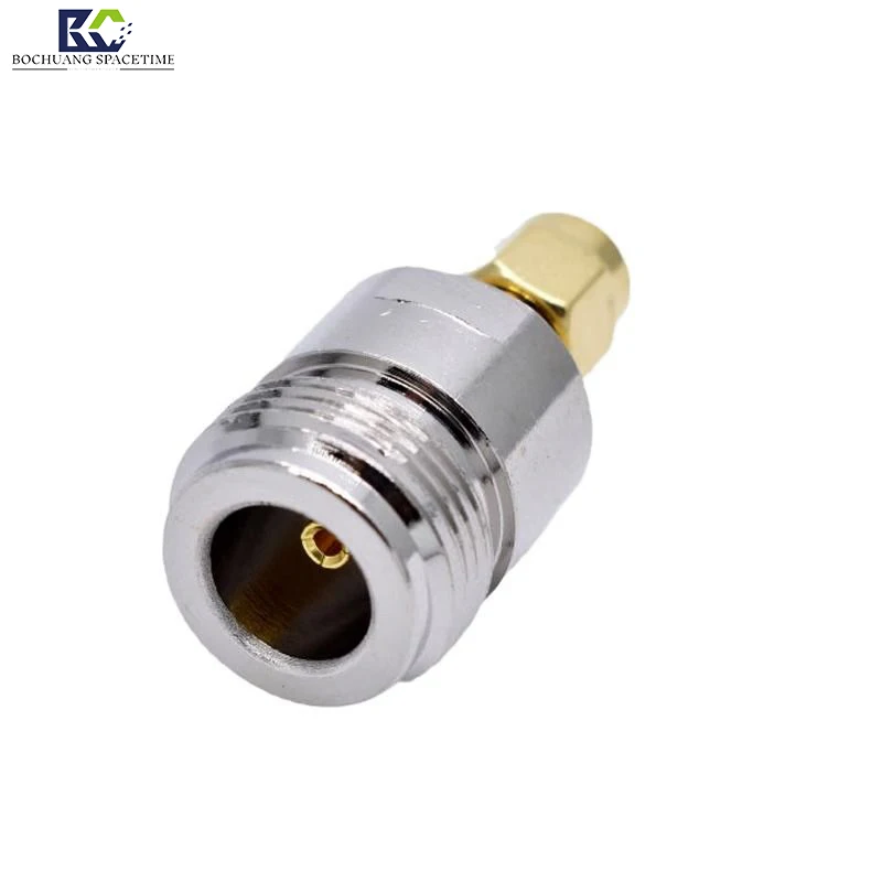 N Yin to SMA Male Pin Inner Hole Copper Core Electroplating RF Antenna Connector SMA-J/N-K Adapter Connector