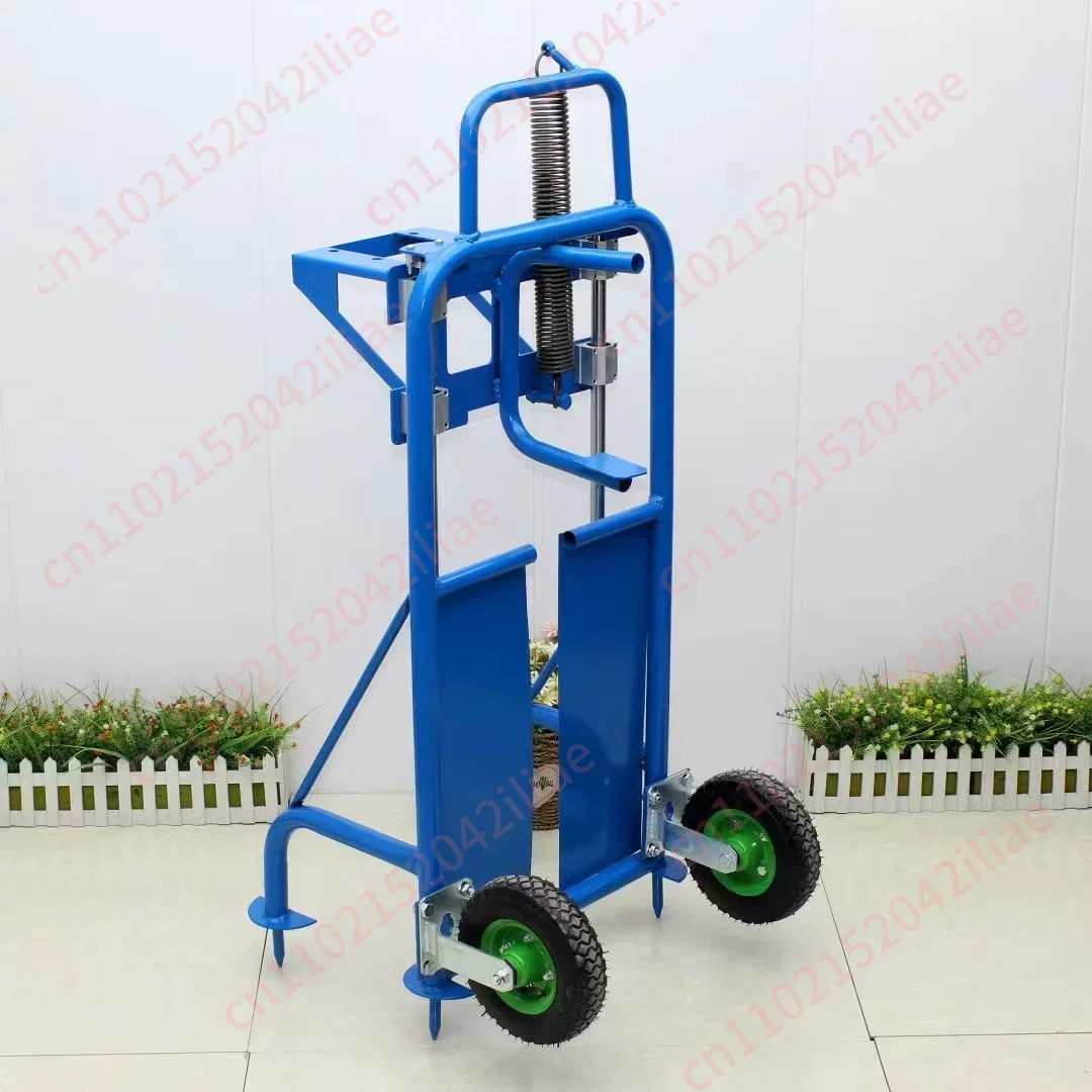 

Foot-stepping Ground Drilling Rack Hand-cranked Hand-pushed Agricultural Hole-drilling Ground Shelf for Small Planting Machine