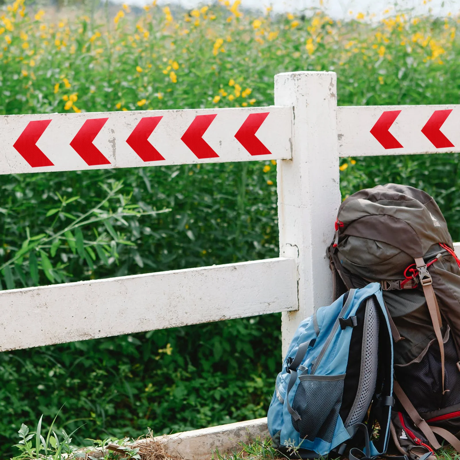 1 pc Reflective Tape Warning Traffic Sign Sticker Night Conspicuous Safety Waterproof Strong Adhesive For Vehicles Road Signs