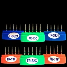 100pcs/set Dental Diamond burs FG TR series TR-11, TR-12, TR-13,TR-14,TR-15,TR-19