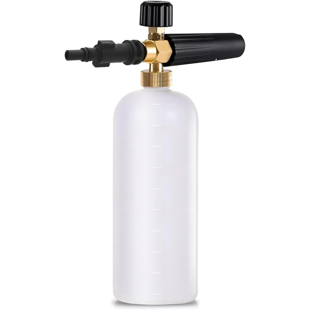 Snow Foam Lance for Bosch AQT 1L Foam Cannon Adjustable 0-120 Nozzle Foam Volume Dial for Titan AR Blue Clean Black Decker