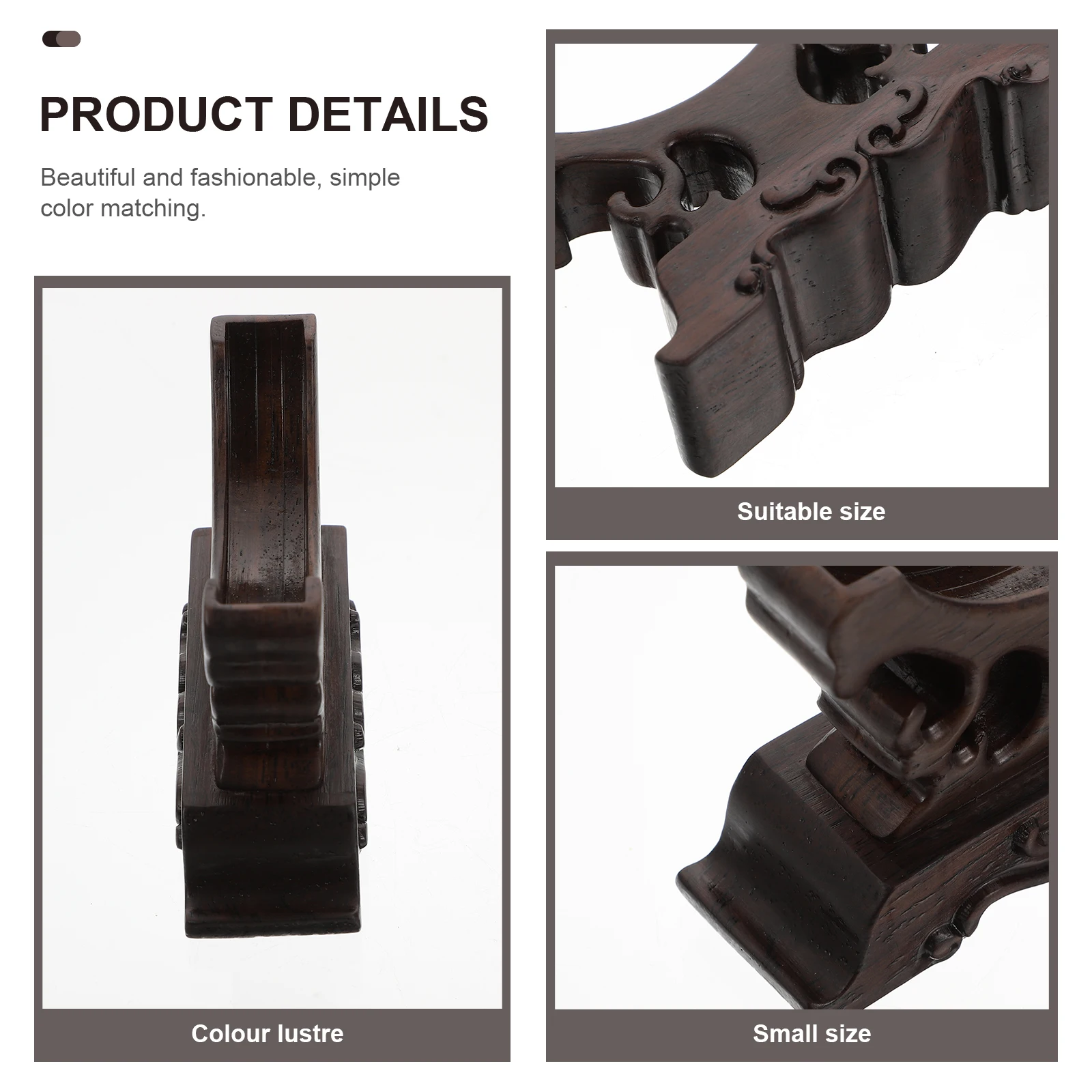 

Bracelet Jewelry St Black Wood Holder Compact Stable Base Shop Supply Home Display Wooden Bracelet Rack Craftsmanship Quality