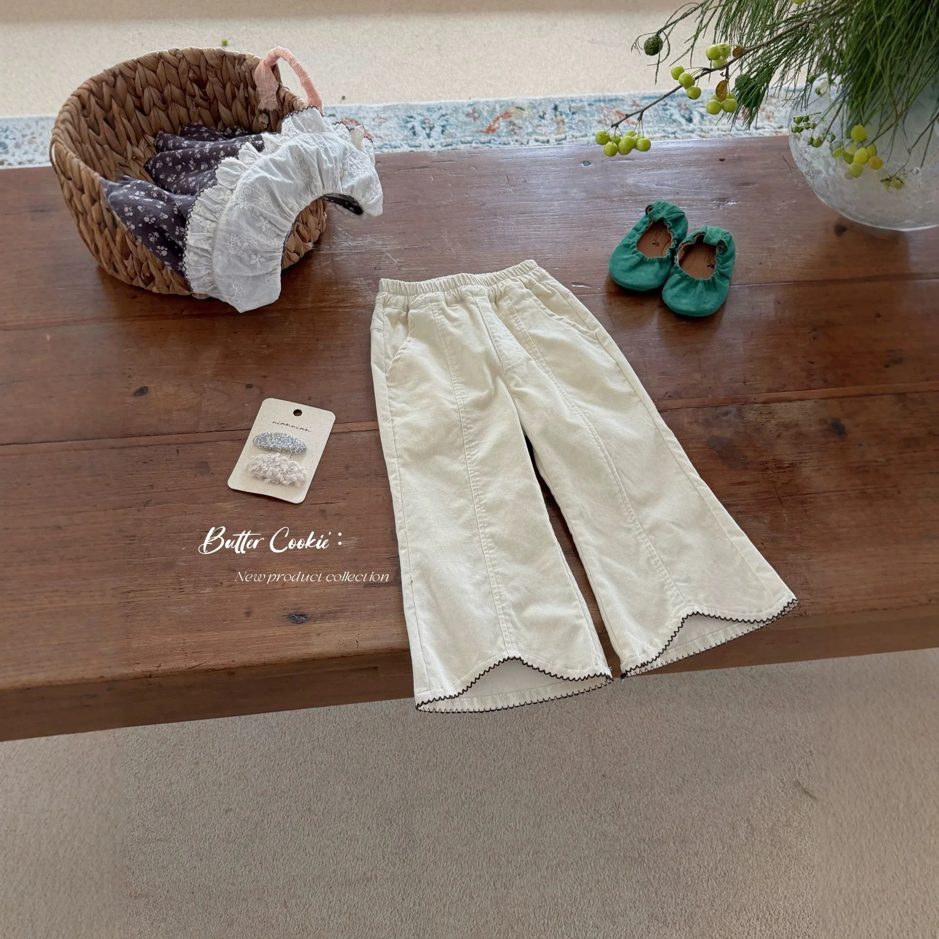 Girls Pants 2026 Spring and Autumn New Children's Clothing Korean Style Girl Baby Loose Casual Slim Straight Tube Micro Pants