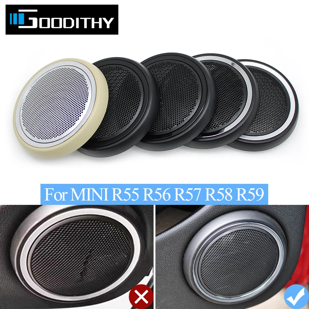 Porta dianteira do carro esquerda direita woofer alto-falante capa guarnição para mini clubman hatchback conversível coupe roadster r55 r56 r57 r58 r59