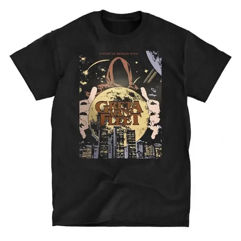 Greta Van Fleet Moon - Black T-Shirt