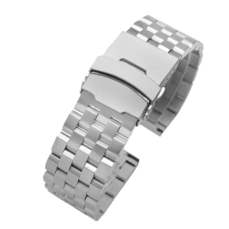 18MM 20 22 24MM do Breitling Jeep kopalne Casio PRG-600 650 włócznik ze stali nierdzewnej pasek do zegarka z solidną precyzją stali