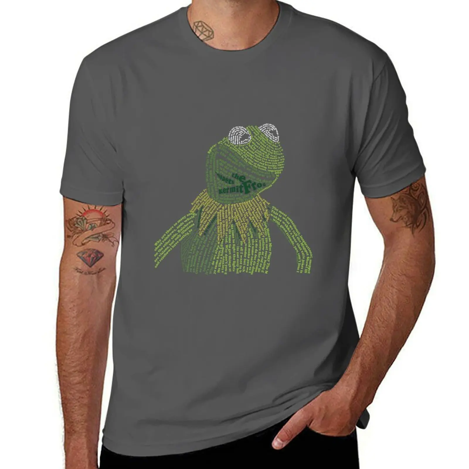 

It's not easy, bein' Kermit T-Shirt T-shirts oversize anime figures Short sleeve tee plus size men clothing
