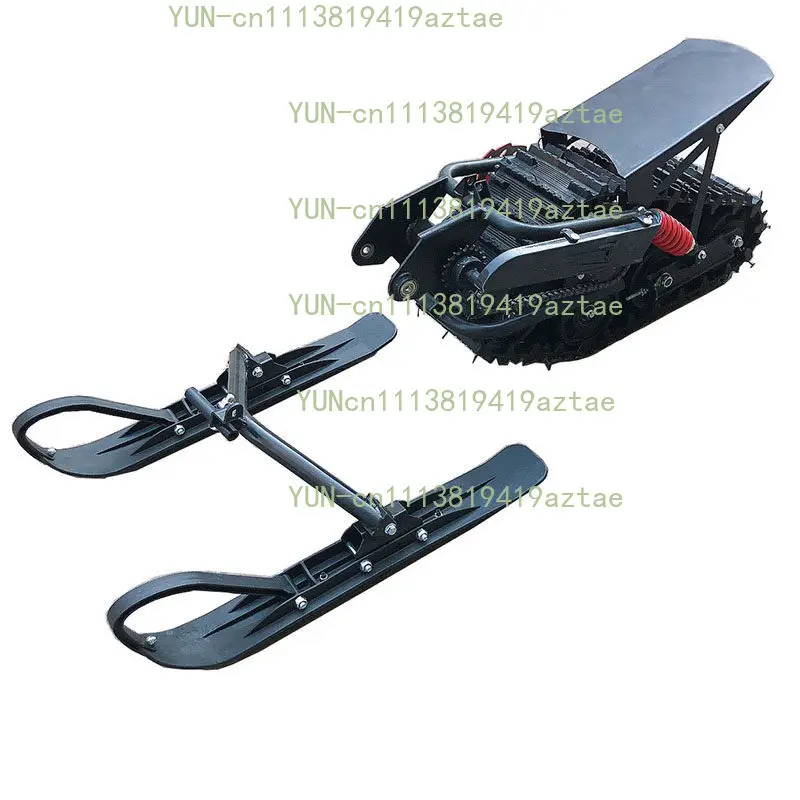 Snow Triangle Track Sled Rubber Wheel Assembly, Modified Accessory for Mid-to-high Displacement Racing Off-road Motorcycle