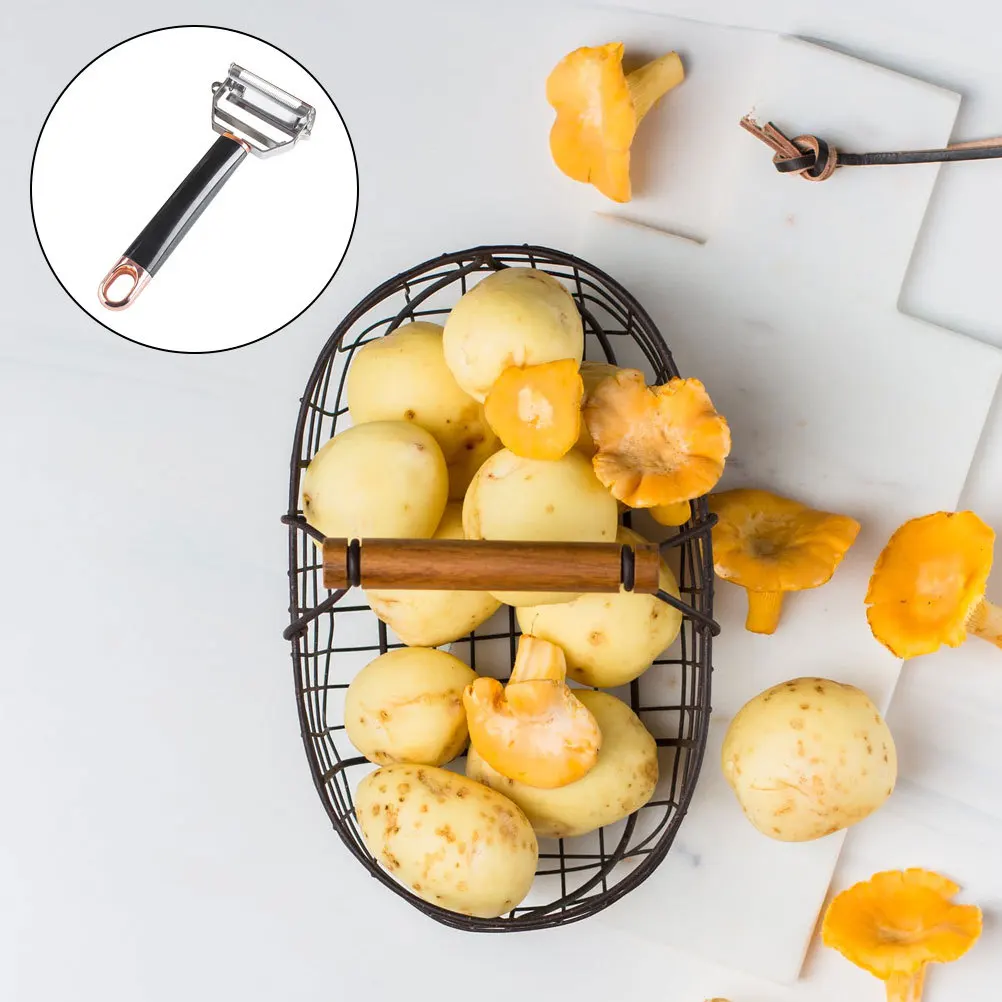 

1Pcs Home Grater Vegetable Peeler Tool High Quality Multi Functional Kitchen Gadget for Food Prep Silver Kitchen Peeler