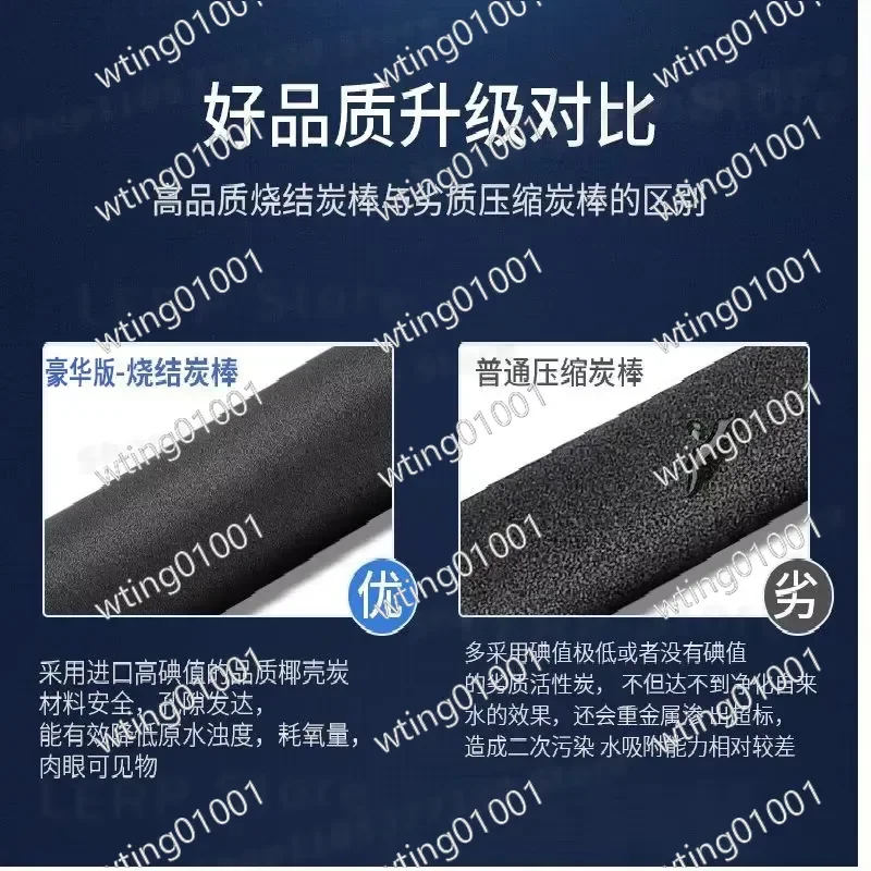 For water purifier 10-inch universal quick-connect integrated ultrafiltration filter element five-stage household water