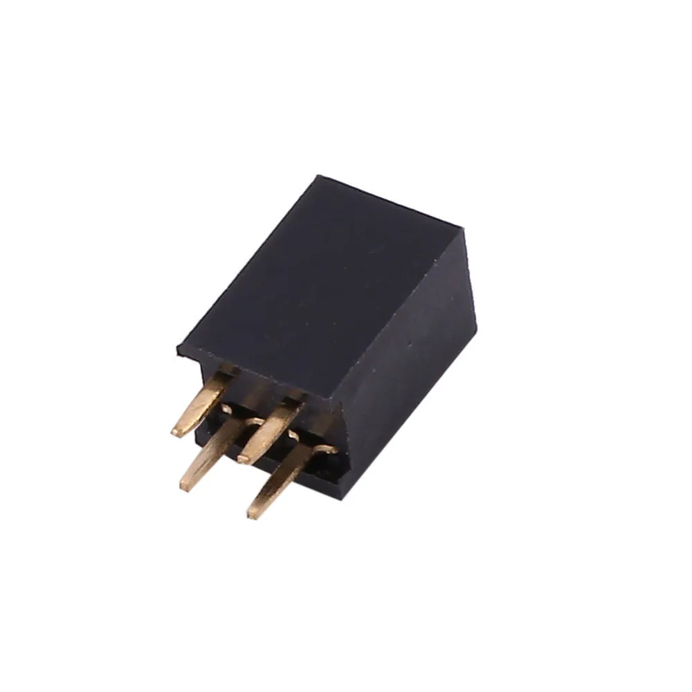 10PCS Pitch 2.54mm Double Row Pin Female Header Socket 2*2P/3/4/5P/6/7/8/ 9/10P/11/12/13/14/15P/16/17/18/20P/40P 80Pin Connector
