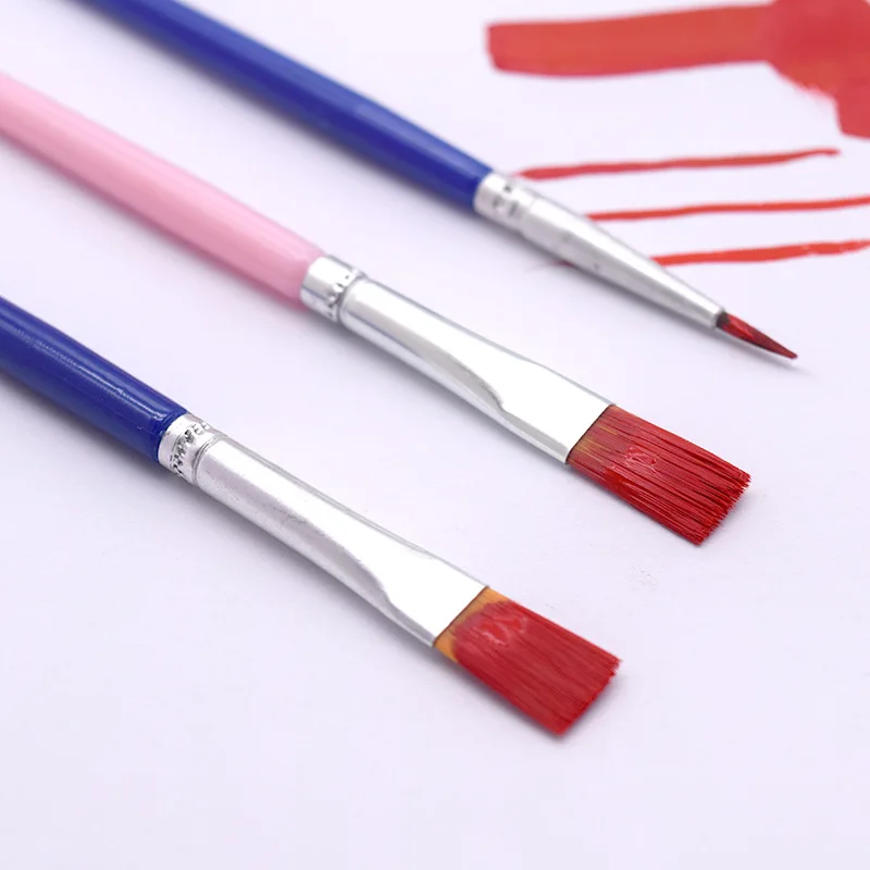 10Pcs/Set Fine Oil painting brush acrylic painting digital painting children\'s environmental nylon brush row pen Stationery