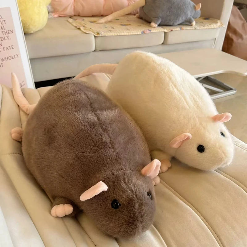

Roam Oversized Fancy Rat Plush Toy Super Cute Soft Stuffed Animal Bedtime Companion Pillow Gift For Friends Couples Girlfriend