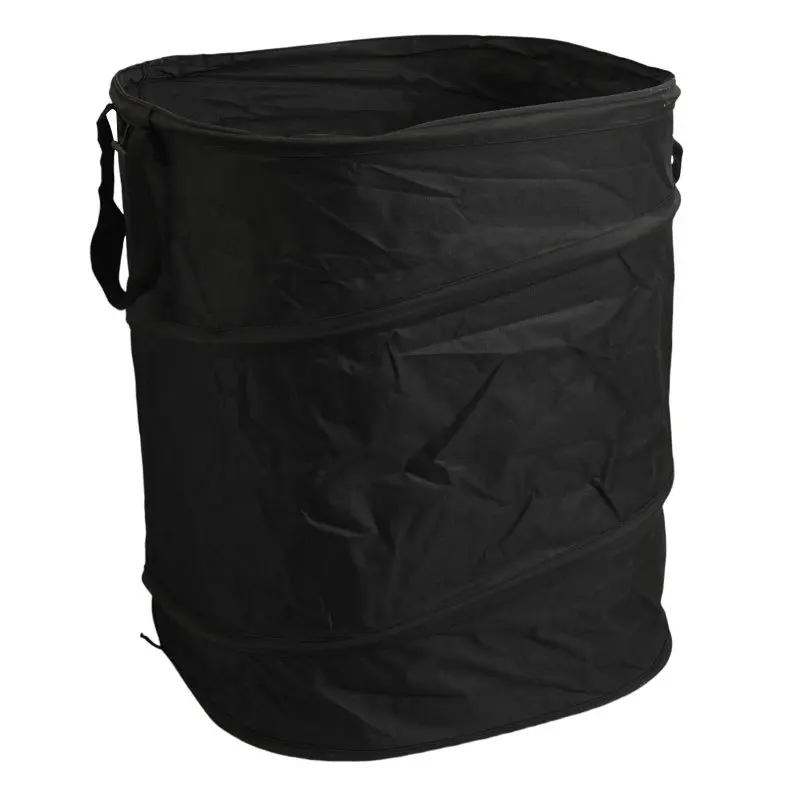

Outdoor camping sq uare folding trash can sq uare oxford cloth portable storage can squa re trash bag