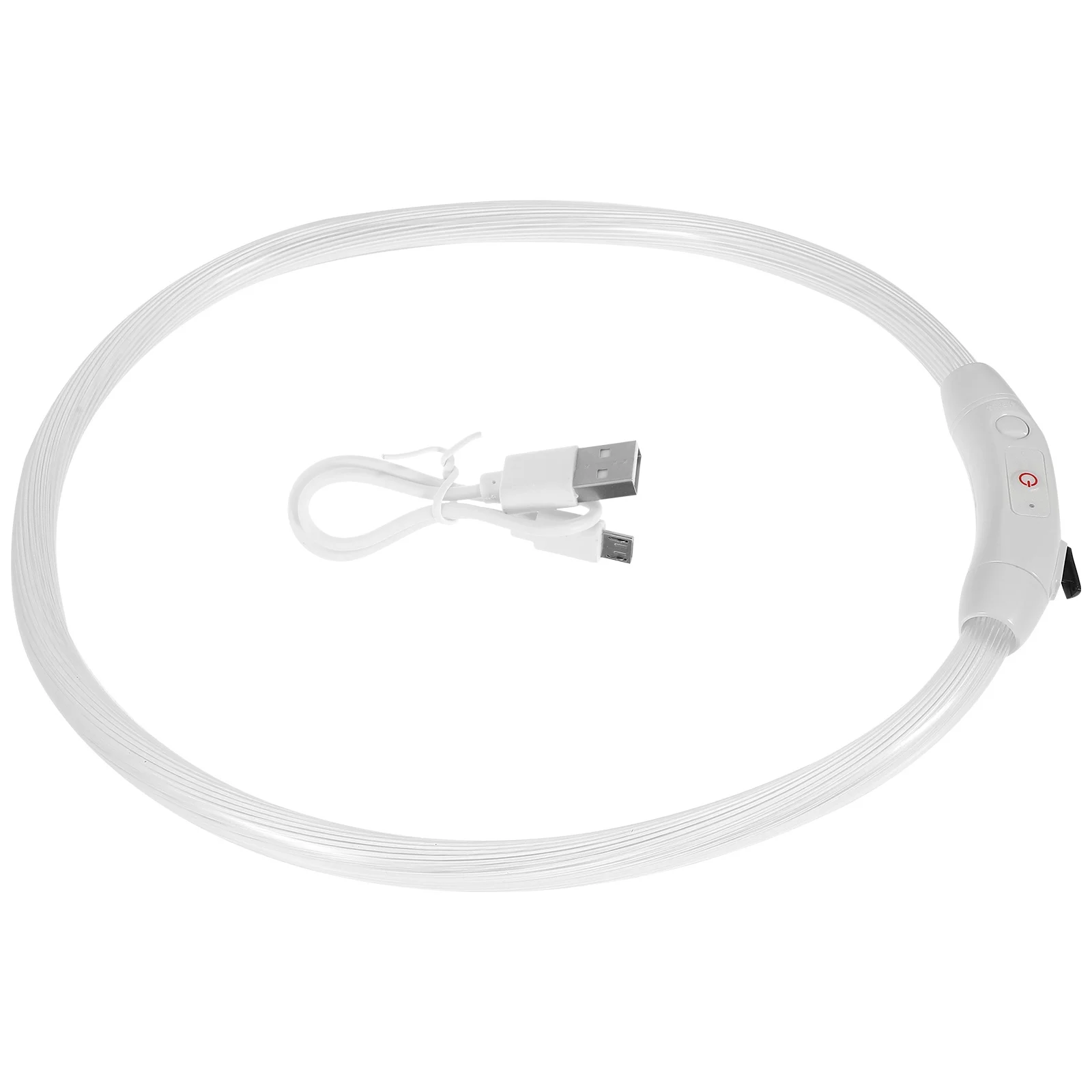 

Bright LED Glowing Dog Collar USB Rechargeable for Night Safety Waterproof Pet Collar for Walking Running Traveling