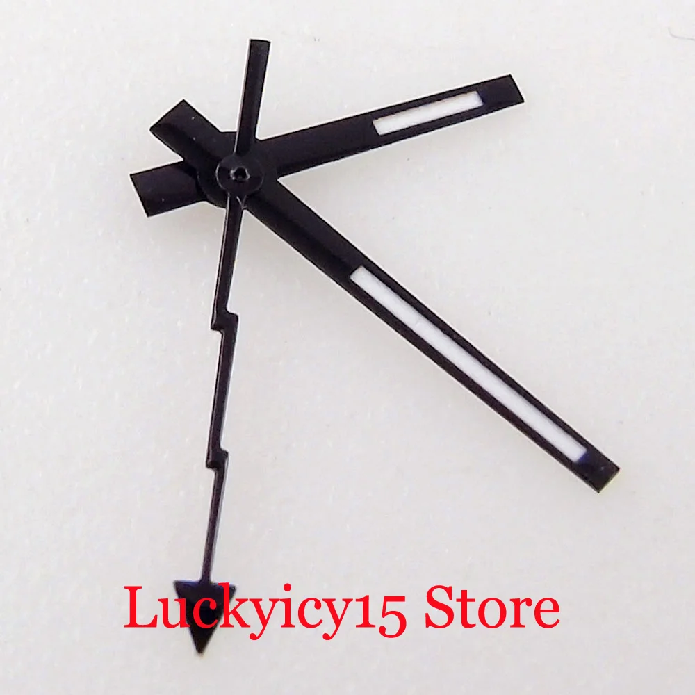 Silver/Black Lumious Flach Watch Hands Fit NH35 NH36 MIYOTA 8215 ETA 2836 Needles Flash Second Hand Watch Spare Parts