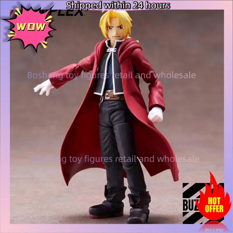 Original Aniplex BUZZmod Fullmetal Alchemist Brotherhood Edward Elric Anime In Stock Action Figures Collection Model Toys