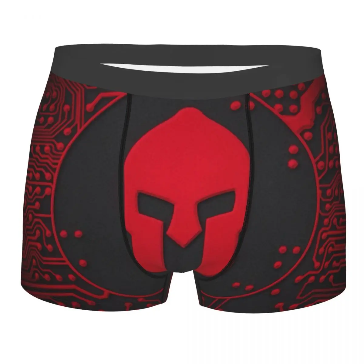 Custom Sparta Warrior Spartan Skull Boxer Shorts Men 3D Print Male Soft Underwear Panties Briefs