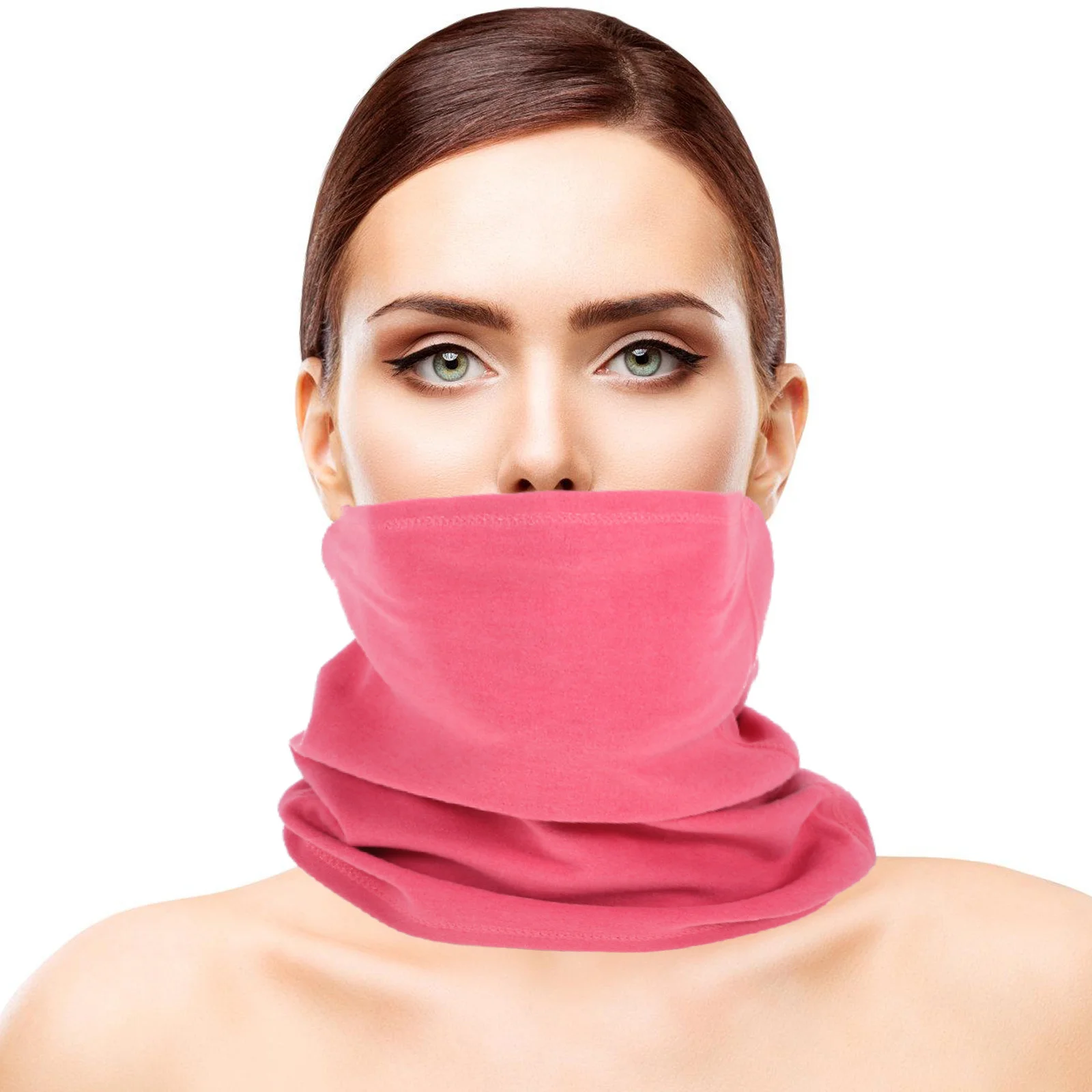 

Heated Neck Gaiter For Men And Women Fleece And Knit Neck Warmer For Outdoor Activities Warm Winter Scarf For Skiing Neck Scarf