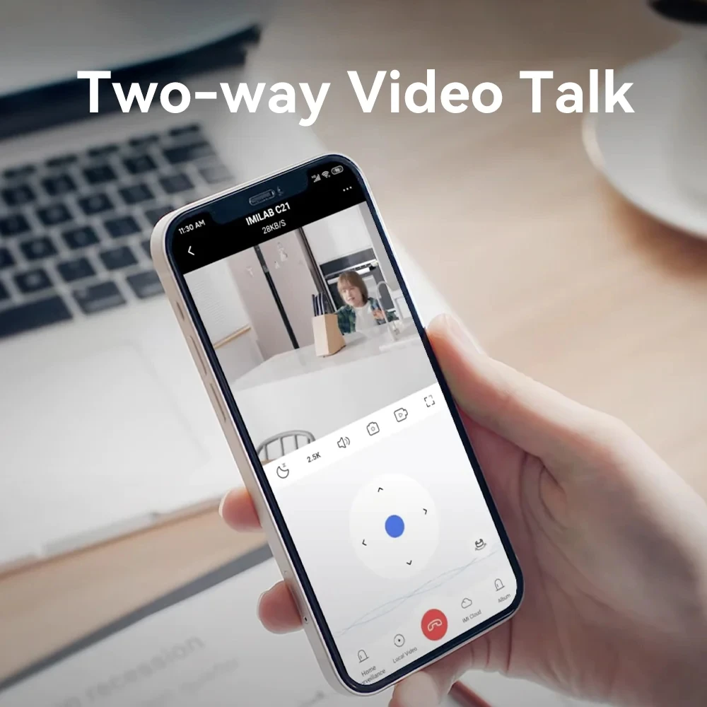 IMILAB C21 telecamera di sicurezza domestica WiFi 1080P HD IP Indoor CCTV Baby Cam 360 ° Vedio sorveglianza visione notturna Webcam funziona con Alexa