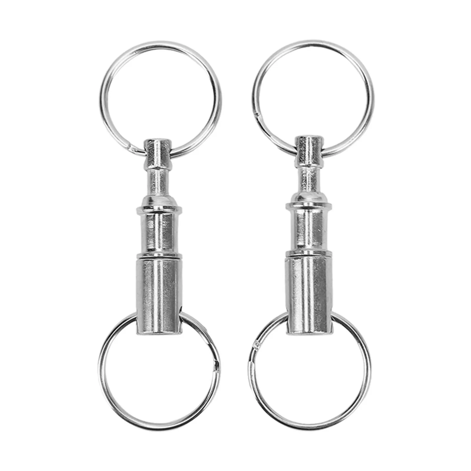 Dual Quick Release Keyring Detachable Double Split  Key  for Hanging House Key Belt Detachable Split  Key