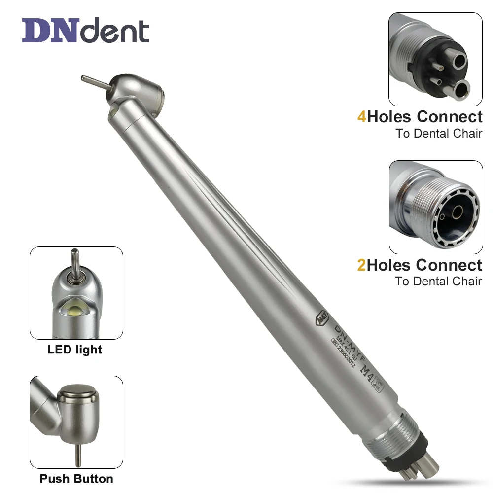 

Dental 45 Degree surgical LED High Speed Handpiece push button Air Turbine LED handpiece integrate E-generator dentistry tools