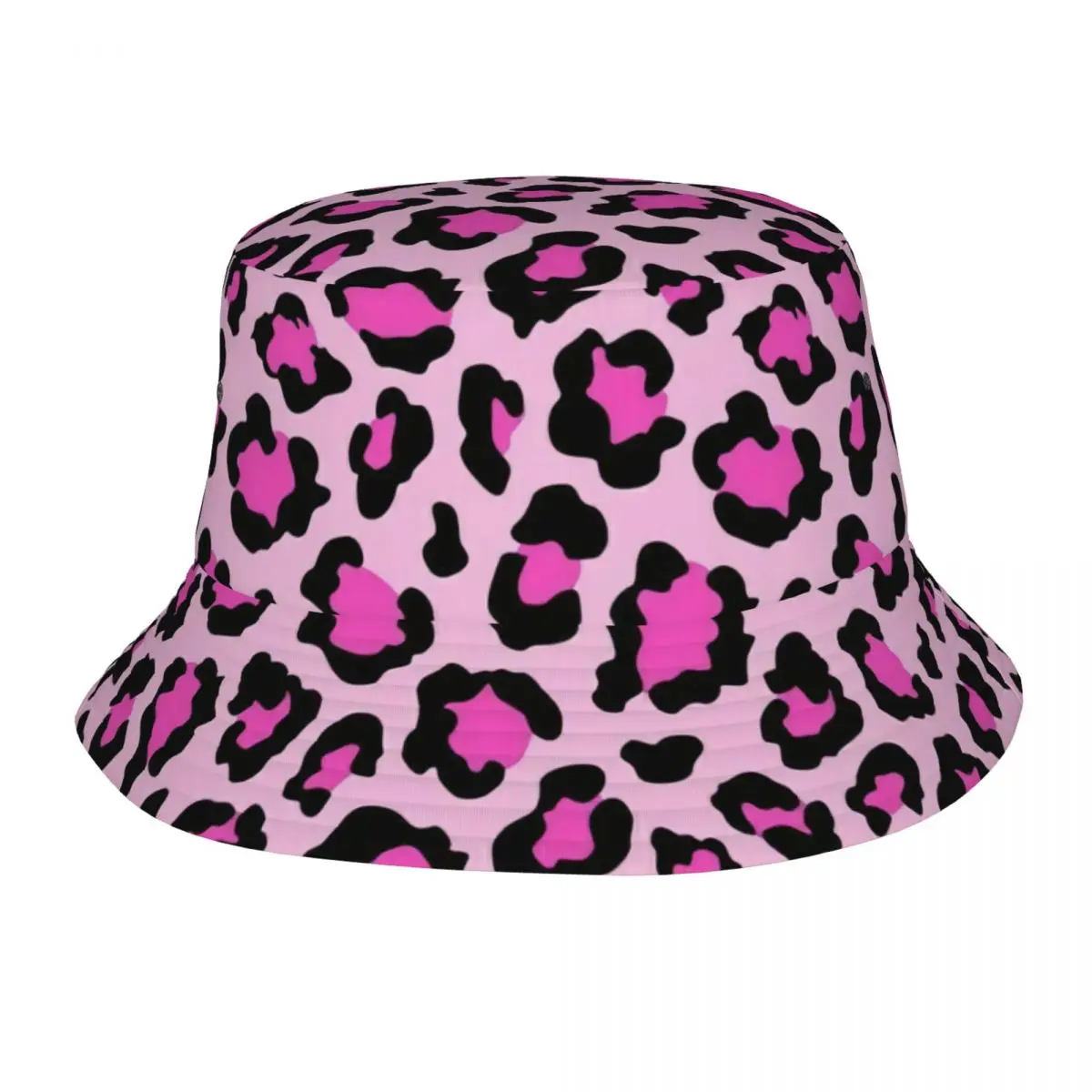 Summer Beach Hatwear Pink Cheetah Merch Bucket Hat Women Men Sun Hat Cow Pattern Boonie Hat Lightweight Fishing Hats Vacation