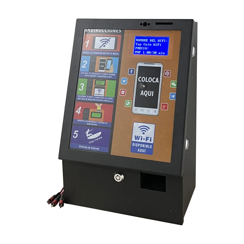 2023 New Product Ideas Cheap 24H Self-service Coin Charger Small WiFi Vending Machine for Hotels Coffee Shops