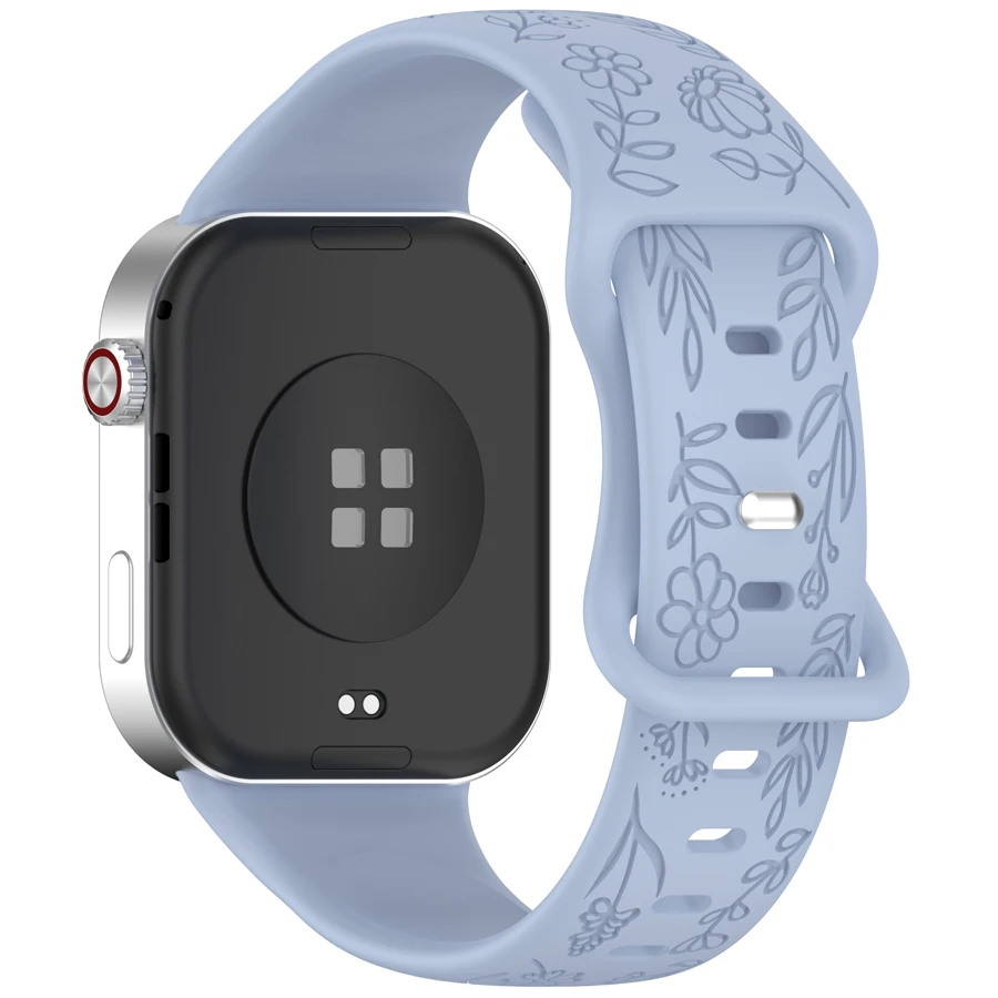 3D Bloemen Siliconen Bandje voor Redmi Watch 4 5 6 Smartwatch Polsbandje voor Xiaomi Mi Band 8/9/10 Pro Armband Horreband