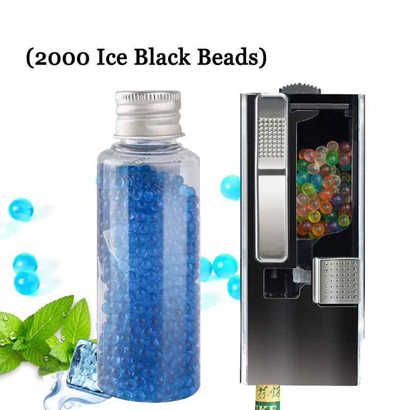 2000PCS DIY Mix Fruit Mint flavor Cigarette Explosion Pops Beads Black Ice mint Menthol taste Smoke Popping Push Ball Men Gift