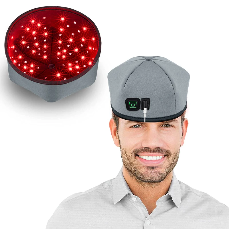 

850nm Near Infrared LED Treatment Cap Red Light Therapy Hat for Hair Growth Head Relaxation Scalp Relief Prevention Loss