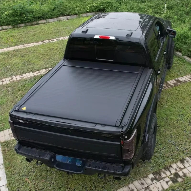 

Aluminum Alloy Electric Roller Shutter for Rang Pickup Black Power Retractable Truck Lid Locking Waterproof