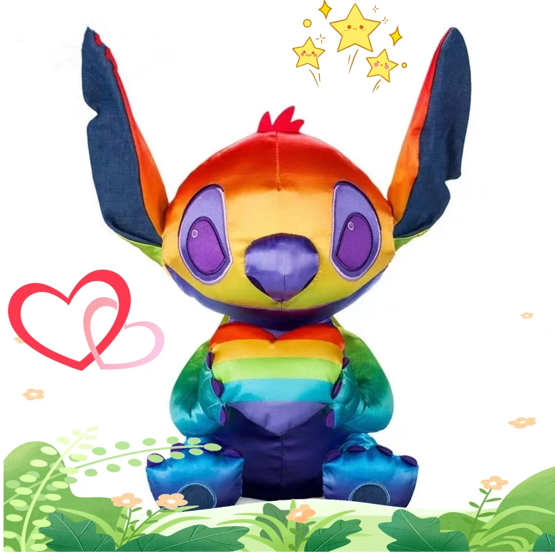 Shanghai Disneyland Rainbow Stitch Plushie Toy - LOVE Limited Edition Gift