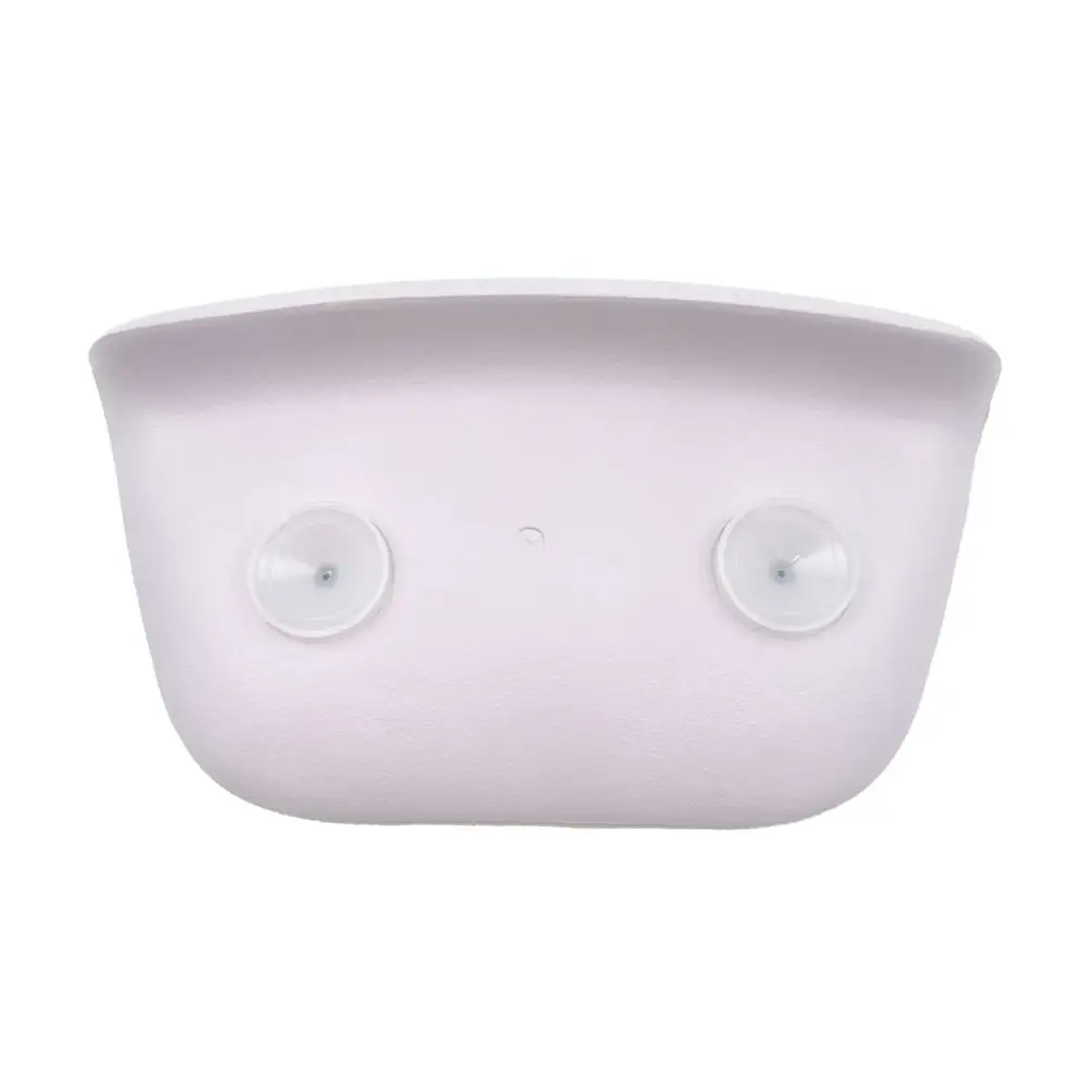 Waterproof Bath Pillow Soft Pink Pu Foam Bathtub Headrest Neck Support Cushion Relaxation Accessory For Modern Bathroom