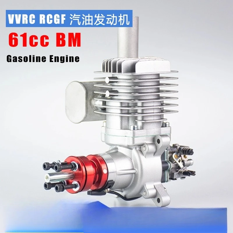 RCGF 61cc Side Exhaust Gas Engine, Walbro Carburetor for Giant Scale RC Aircraft