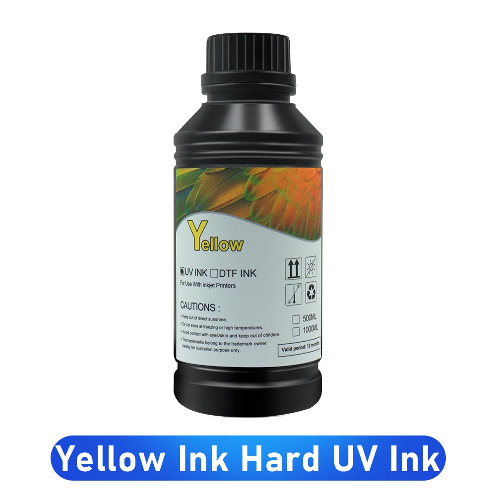 Colorsun 500ml UV Ink For Epson R1390 L1800 L805 DX3 DX4 DX6 DX7 DX5 printhead For All UV Printer UV Soft/Hard type UV Ink