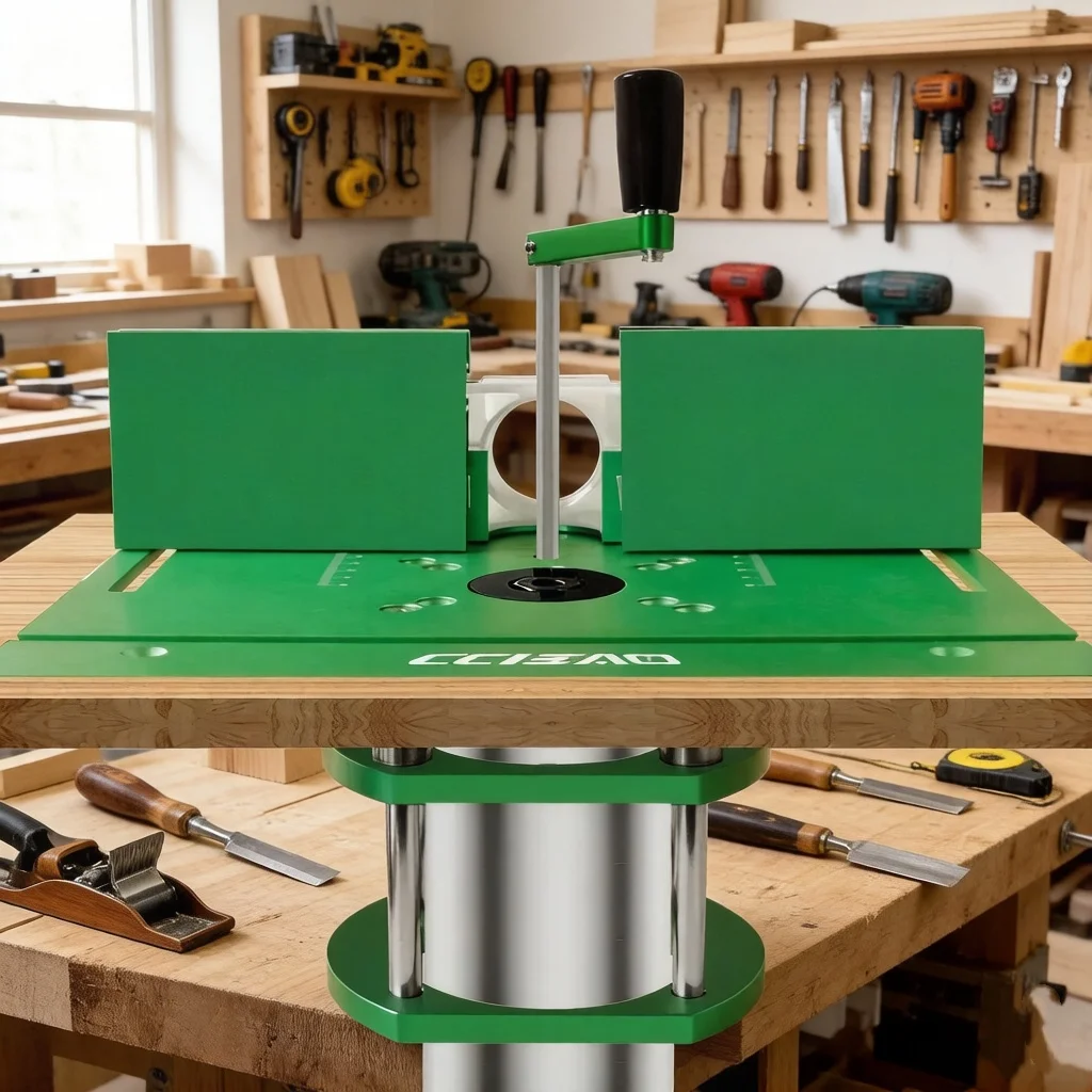 

Комплект перевернутого фрезерного стола с 4-зубчатым подъемником 65 мм и алюминиевой пластиной, полный усиленный набор для деревообработки