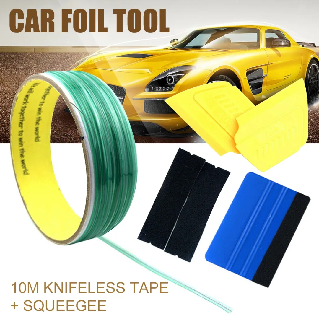 New 10M Knifeless Finish Line Tape Cutter Graphic Pro Vinyl Trim Cutting Wrap Tool