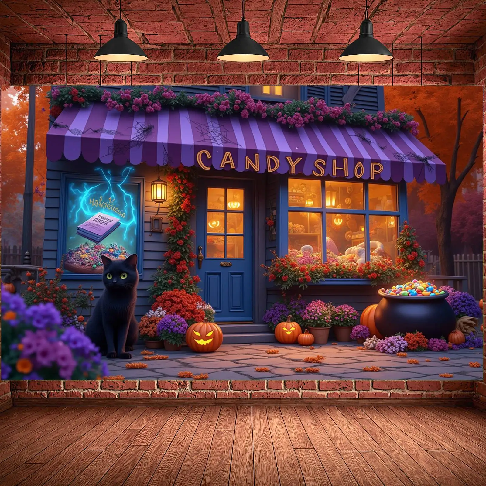 Garden Decor Indoor Decoration Trick Or Treat Decor Halloween Decor Candy Shop Theme Halloween Banner For Evening Event