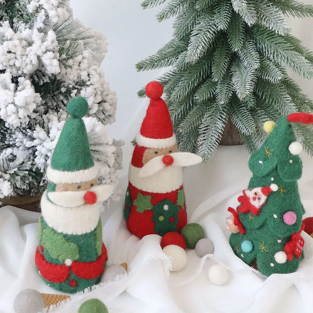 

Christmas decoration pendant table with felt tree